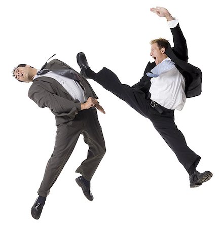 two businessmen fighting Foto de stock - Sin royalties Premium, Código: 640-06051840