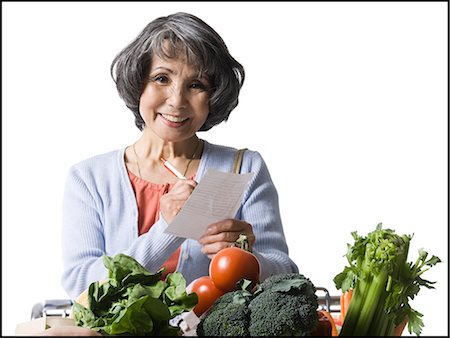 simsearch:640-06051924,k - woman with a grocery list Stock Photo - Premium Royalty-Free, Code: 640-08089294