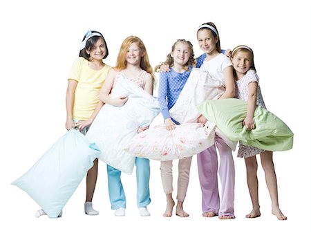 preteen mexican girls - girls at a sleepover Stock Photo - Premium Royalty-Free, Code: 640-08089295