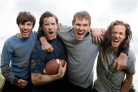 provo (utah) - USA, Utah, Provo, Men playing american football Stock Photo - Premium Royalty-Free, Code: 640-08546124