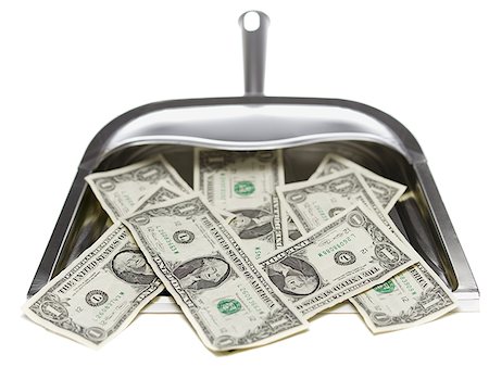 simsearch:640-02767744,k - Close-up of money in a dustpan Foto de stock - Sin royalties Premium, Código: 640-01349150