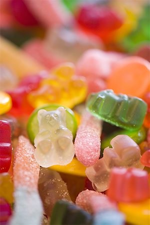 Close-up of gummy candies Fotografie stock - Premium Royalty-Free, Codice: 640-01354642