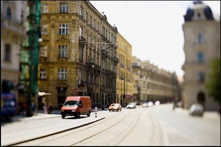 Panoramic view of traffic on a street Stock Photo - Premium Royalty-Free, Code: 640-01354805