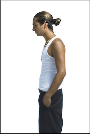 simsearch:640-01365857,k - Profile of a young man standing Stock Photo - Premium Royalty-Free, Code: 640-01355585