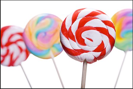 simsearch:640-01362854,k - Close-up of four lollipops Stock Photo - Premium Royalty-Free, Code: 640-01355795