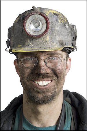 dirty job coveralls - Portrait of a coal miner Stock Photo - Premium Royalty-Free, Code: 640-01356855