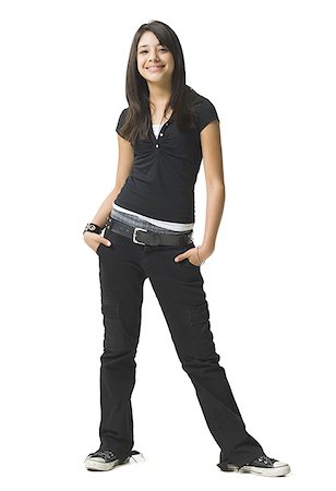 Teenage girl standing Stock Photo - Premium Royalty-Free, Code: 640-01356875