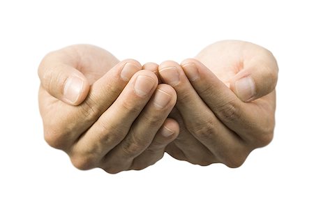 Close-up of cupped hands Foto de stock - Sin royalties Premium, Código: 640-01356914