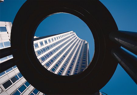 Low angle view of a skyscraper Stock Photo - Premium Royalty-Free, Code: 640-01357282