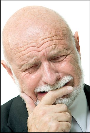 pictures of men with bald head and moustache - Close-up of a businessman crying Foto de stock - Sin royalties Premium, Código: 640-01358933