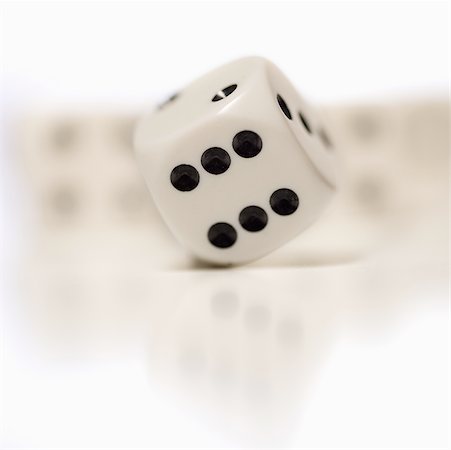 Blank Dice Isolated On White Background Stock Photo, Picture and Royalty  Free Image. Image 78205771.