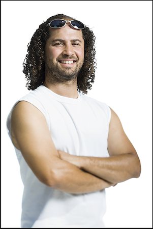 fuzz - Portrait of an adult man standing with his arms crossed Stock Photo - Premium Royalty-Free, Code: 640-01359693