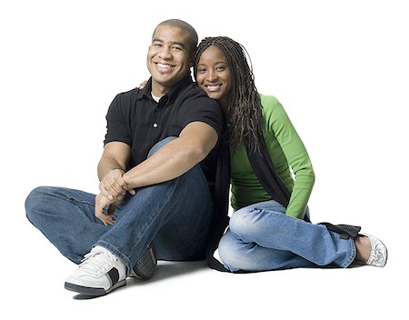 Portrait of a young couple smiling Stock Photo - Premium Royalty-Free, Code: 640-01359911