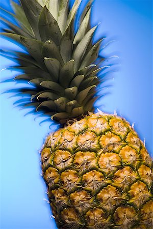 pineapple leaves - Gros plan d'un ananas Photographie de stock - Premium Libres de Droits, Code: 640-01350149