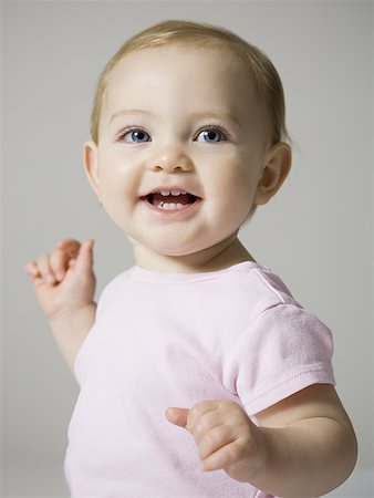 simsearch:640-01351279,k - Baby Girl smiling Stock Photo - Premium Royalty-Free, Code: 640-01350466