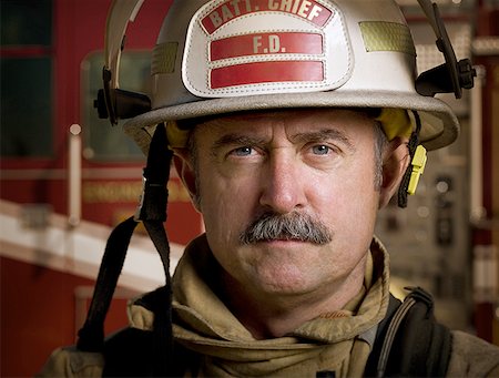 simsearch:640-01359145,k - Close-up of a firefighter Stock Photo - Premium Royalty-Free, Code: 640-01350484