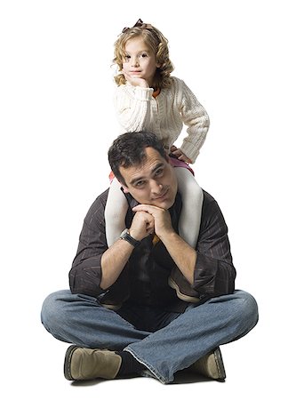 father and daughter shoulder ride - Père et fille Photographie de stock - Premium Libres de Droits, Code: 640-01350773