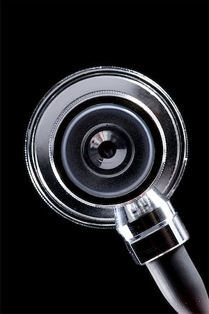stethoscope, heart - Gros plan d'un stéthoscope Photographie de stock - Premium Libres de Droits, Code: 640-01351823