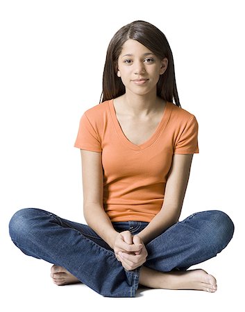 Portrait of a girl sitting Stock Photo - Premium Royalty-Free, Code: 640-01352263