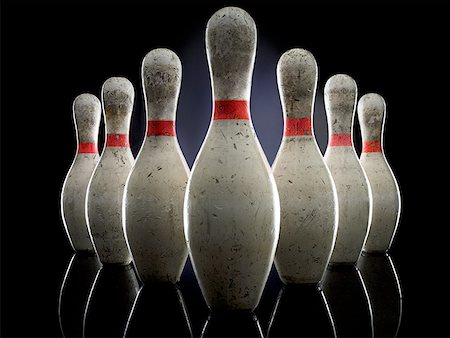 pino de boliche - Bowling pins Foto de stock - Royalty Free Premium, Número: 640-01352599