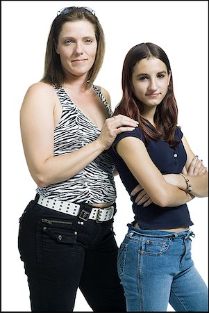 Portrait of a mother and her daughter Stock Photo - Premium Royalty-Free, Code: 640-01352628