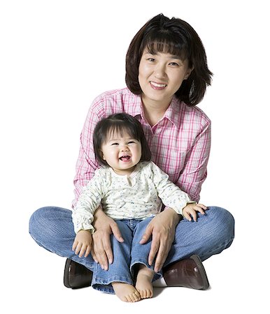 simsearch:640-01355342,k - Portrait of a mother and her daughter Foto de stock - Royalty Free Premium, Número: 640-01352919