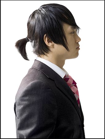 etiquette men - Profile of a businessman Stock Photo - Premium Royalty-Free, Code: 640-01353145