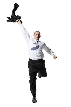 executive celebration - Businessman running Stock Photo - Premium Royalty-Free, Code: 640-01364272