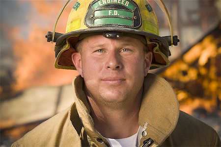 simsearch:640-01359145,k - Close-up of a firefighter Stock Photo - Premium Royalty-Free, Code: 640-01364426