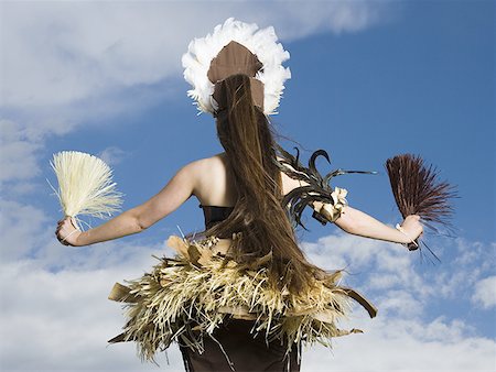 Polynesian female dancer Stock Photo - Premium Royalty-Free, Code: 640-01365112