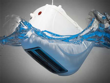 electrocuted - Toaster dropped in water Stock Photo - Premium Royalty-Free, Code: 640-01365145