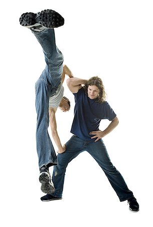 sole of shoe - Two young men break dancing Stock Photo - Premium Royalty-Free, Code: 640-01366049