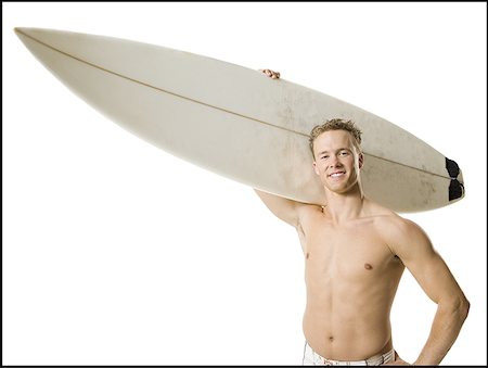 simsearch:640-02768944,k - Male surfer Fotografie stock - Premium Royalty-Free, Codice: 640-01366308