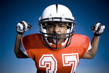 football team celebration - Football player Stock Photo - Premium Royalty-Free, Code: 640-01360120