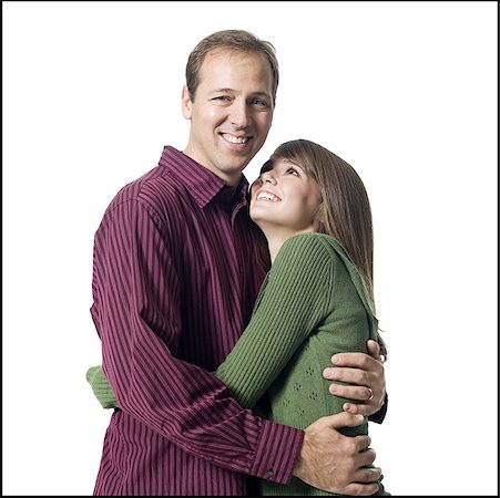 simsearch:640-02771406,k - Man and girl embracing Stock Photo - Premium Royalty-Free, Code: 640-01360171