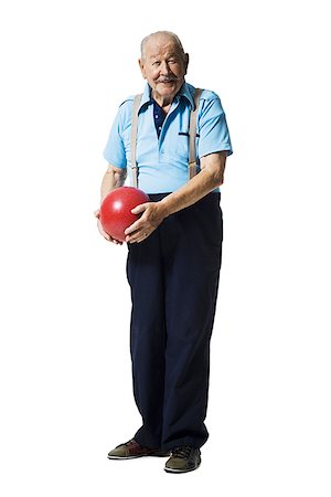 elderly bowlers - Male bowler Stock Photo - Premium Royalty-Free, Code: 640-01360186