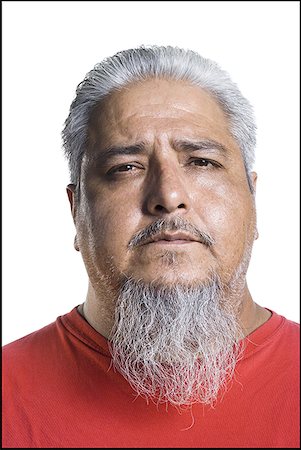 simsearch:640-01358499,k - Homme de corpulence plus âgé avec une barbe longue grise Photographie de stock - Premium Libres de Droits, Code: 640-01360208