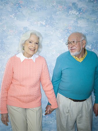 Close-up of a senior couple smiling Stock Photo - Premium Royalty-Free, Code: 640-01360898
