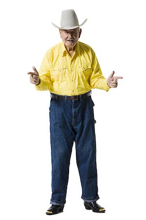 Older man in western clothing Stock Photo - Premium Royalty-Free, Code: 640-01361205