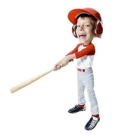 Portrait of a baseball player holding a baseball bat Stock Photo - Premium Royalty-Free, Code: 640-01361454