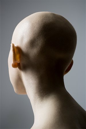 photo bald woman head - Close-up of a young woman Stock Photo - Premium Royalty-Free, Code: 640-01361480