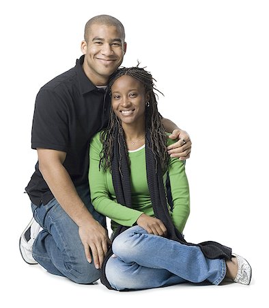 Portrait of a young couple smiling Stock Photo - Premium Royalty-Free, Code: 640-01361835