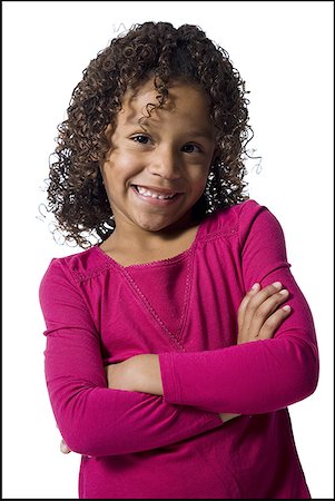 simsearch:640-01351210,k - Young girl with crossed arms Stock Photo - Premium Royalty-Free, Code: 640-01361929