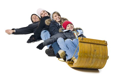 simsearch:640-02764877,k - Family on toboggan Stock Photo - Premium Royalty-Free, Code: 640-01362085