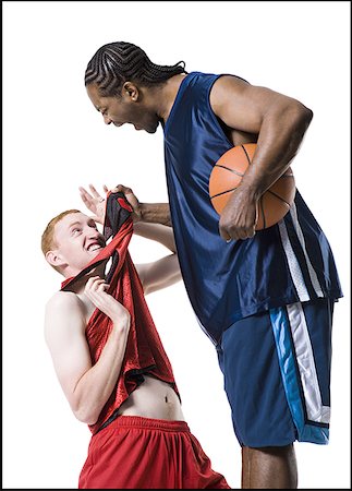 pumped up - Confrontation between two basketball players Stock Photo - Premium Royalty-Free, Code: 640-01363487