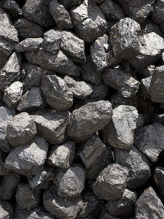 shiny black carbon - Close-up of pieces of coal Stock Photo - Premium Royalty-Free, Code: 640-01363817