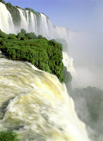 High angle view of a waterfall Stock Photo - Premium Royalty-Free, Code: 640-01363893