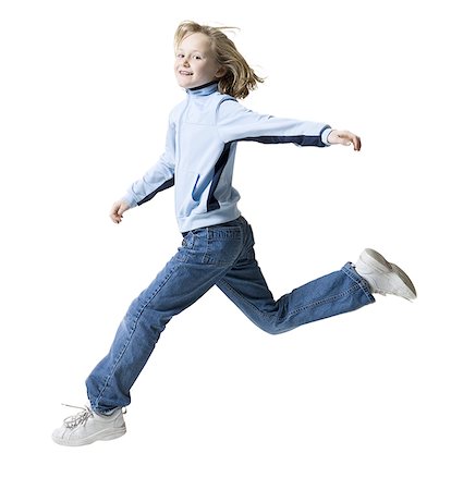 small cloth - Portrait d'une jeune fille en cours d'exécution Photographie de stock - Premium Libres de Droits, Code: 640-01363949