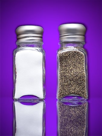 sel & poivre - Salt and pepper shakers Foto de stock - Sin royalties Premium, Código: 640-01458609