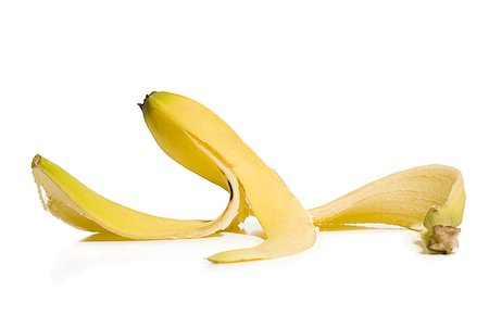 single banana - Banana peel Stock Photo - Premium Royalty-Free, Code: 640-01459081